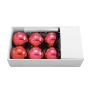 Christbaum Kugel ESTRELLA mit LED, 6 Stück, glänzend rot, Ø6cm