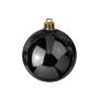 Christbaum Kugel TEODORA, 4 Stück, glänzend schwarz, Ø10cm