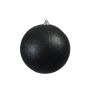 Tannenbaum Kugel CANELA, Glitzer, schwarz, Ø20cm