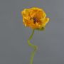 Kunstblume Mohnblume ANKANG, orange-gelb, 70cm, Ø9,5cm