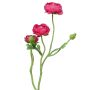Kunstblumen Zweig Ranunkel JIXIANG, pink, 50cm