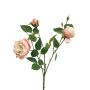 Deko Zweig Rose SHIYUN, pink-creme, 60cm