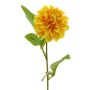 Künstliche Blume Dahlie WANRU, gelb-orange, 50cm, Ø9cm