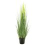 Dekogras Silberährengras RULIN mit Ähren, Dekotopf, grün-gelb, 130cm