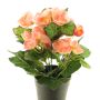 Künstliche Blume Begonie HETIAN im Dekotopf, lachs, 25cm