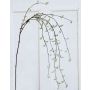 Plastik Rosenblatt-Zweig VALEA, Glitzer, grün, 115cm