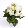 Künstliche Begonie IVANA auf Steckstab, creme, 20cm, Ø3-5cm