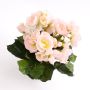 Künstliche Begonie IVANA auf Steckstab, rosa-weiß, 20cm, Ø3-5cm