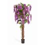 Künstlicher Goldregen ARIANA, Echtstämme, mit Blüten, lila, 180cm