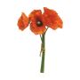Kunst Mohnblumen Bund XIONG, orange, 30cm