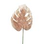 Samt Philodendron Monstera Deliciosa Blatt AOSHUN, rosa, 70cm