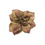 Dekoblüte Poinsettia FEIMEI, violett-gold, Ø11cm