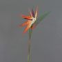 Plastik Papageienblume ZAMIRA, orange-violett, 95cm, 16x32cm