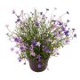 Dekoblume Fleißiges Lieschen GISINDA im Dekotopf, lila, 25cm