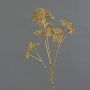 Schafgarbe Deko Zweig ORTEGA, gold, 75cm, Ø7-13cm