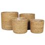 Blumen Korb AMPARO, Seegras, 4 Stück, beige, 12-19cm, Ø13-20cm
