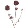 Künstlicher Skimmie Zweig LOBUS, dunkelrot, 90cm, Ø4-8,5cm