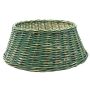 Weihnachtsbaumkorb MACARIO aus Rattan, grün, 26cm, Ø65cm