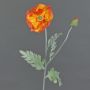 Textilblume Mohnblume LISSIE, orange, 70cm, Ø12cm