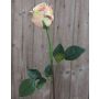 Kunst Rose SAPINA, gelb-rosa, 60cm, Ø6cm