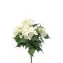 Künstliche Hortensie DORJA auf Steckstab, weiß-grün, 40cm