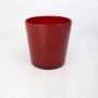 Pflanztopf aus Glas ALENA, rot, 19cm, Ø18,5cm