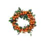 Deko Kranz KERRIE aus Mandarinen, orange, Ø40cm