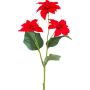 Kunstblumen Zweig Weihnachtsstern CRINTOS, rot, 55cm