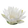 Deko Blüte Lotusblüte SUADO, schwimmend, weiß, 6cm, Ø15cm