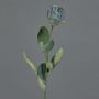 Kunst Rose FREIDA, Eco Collection, grau-hellblau, 60cm, Ø4cm
