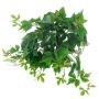 Kunst Dreispitziger Jungfernreben Hänger LEDURANA, Eco Collection, grün-orange, 50cm