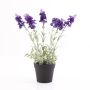 Kunst Lavendel LOUISE im Dekotopf, dunkelviolett, 30cm, Ø3cm