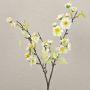 Künstlicher Kirschblütenzweig SOEY mit Blüten, creme-weiß, 45cm, Ø2-4,5cm