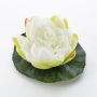 Künstliche Seerose SAFINA, schwimmend, weiß, 9cm, Ø14cm