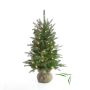 Künstlicher Tannenbaum WELLINGTON, Jutesack, LEDs, 90cm, Ø65cm