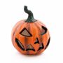 Halloween Dekoration Kürbis TWIGGY mit Gesicht, orange, LED, Ø21cm