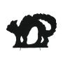 Halloween Dekoration Silhouette Katze SPOOKY CAT, schwarz, 43cm