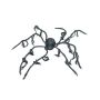 Halloween Dekoration Spinne TARANTULLA, schwarz, Bewegungsfunktion, LED, 110x110cm