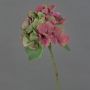 Hortensien Kunstblume CHIDORI, rot-grün, 30cm, Ø13cm