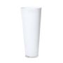 Vase ANNA OCEAN, konische Form, Glas, weiß, 43cm, Ø18cm