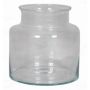 Glas Vase KARIN OCEAN, transparent, 19cm, Ø19cm