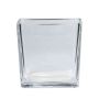 Blumentopf aus Glas KIM OCEAN, klar, 12x12x12cm