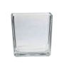 Blumentopf aus Glas KIM OCEAN, klar, 14x14x14cm