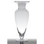 Amphorenvase Glas KENDRA mit Standfuß, klar, 43cm, Ø17cm