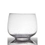 Vase mit Bläschenoptik GRACIE mit Fuß, klar, 18,5cm, Ø22cm