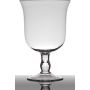 Vase mit Fuß NOELLE aus Glas, klar, 24cm, Ø15,5cm