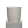 Pflanztopf aus Glas ALENA FROST, weiß matt, 11cm, Ø11,5cm