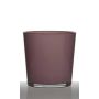 Pflanztopf aus Glas ALENA, altrosa, 19cm, Ø19cm