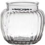 Glas mit Längsstreifen NOLAN, transparent, 10,5cm, Ø11,5cm