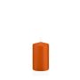Laternenkerze MAEVA, Stumpen, orange, 10cm, Ø6cm, 33h - Made in Germany